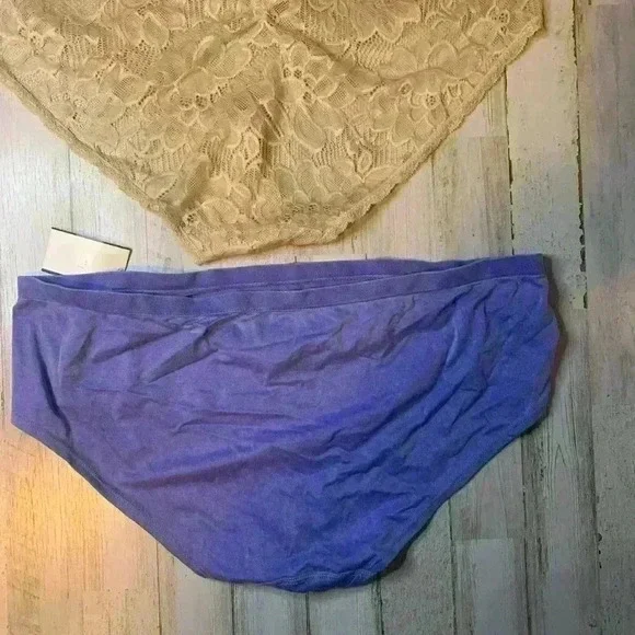 No Boundaries 1 Beige Nylon Lace & Purple Hipsters Size XXXL(21) . (Lot Of 2) - Picture 6 of 14